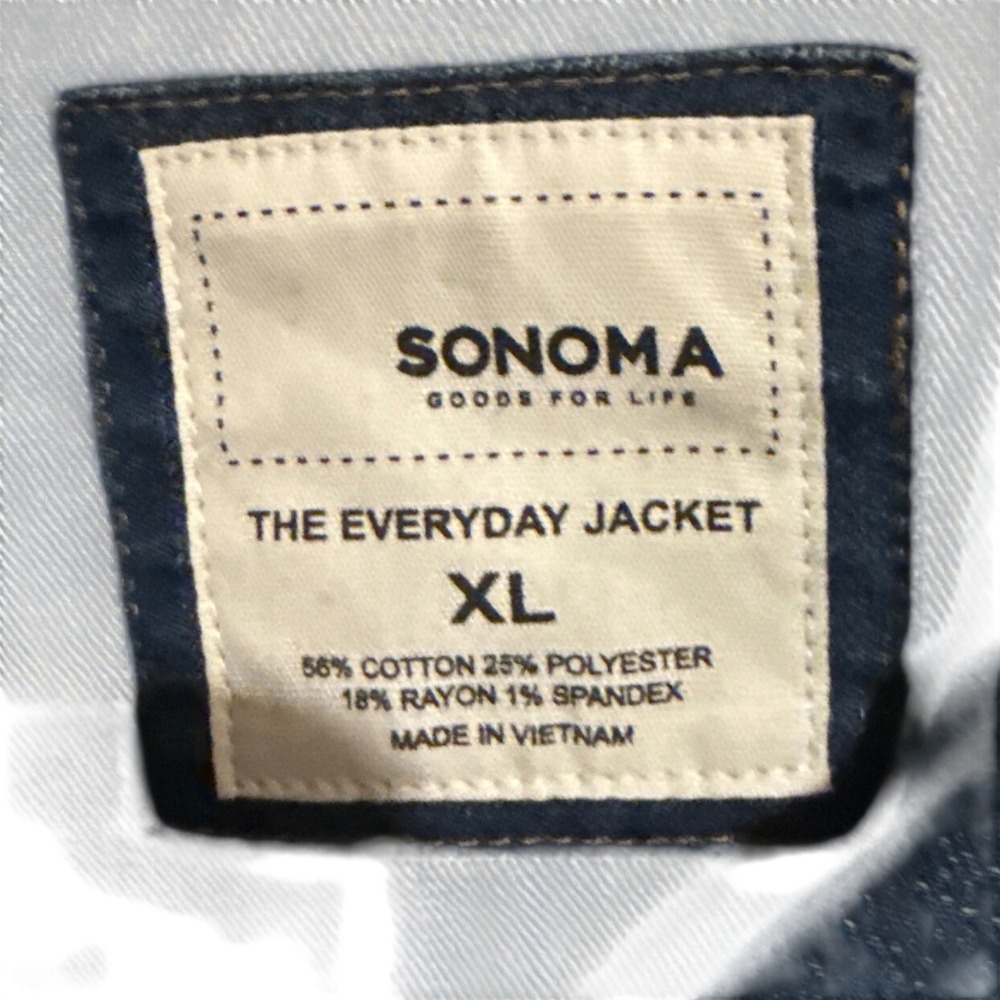 Sonoma Women XL Medium Blue The Everyday Denim Jacket WS81Z015RW11 Stretch New - Picture 3 of 8